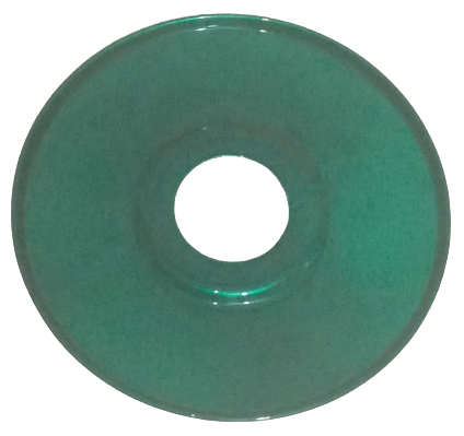 PRATO DE NARGUILE BAIXO VERDE MENTA - FRENTE - LDB HOOKAH